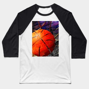 Basketball art print swoosh 104- basketball artwork Baseball T-Shirt